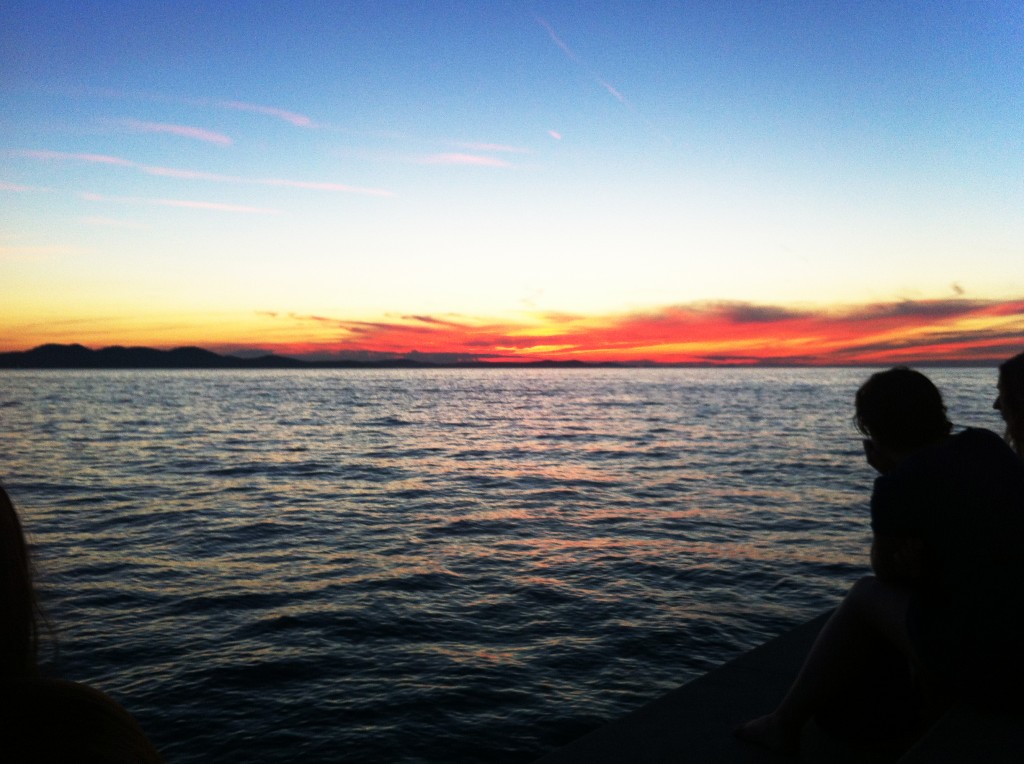 zachód słońca w Zadarze
